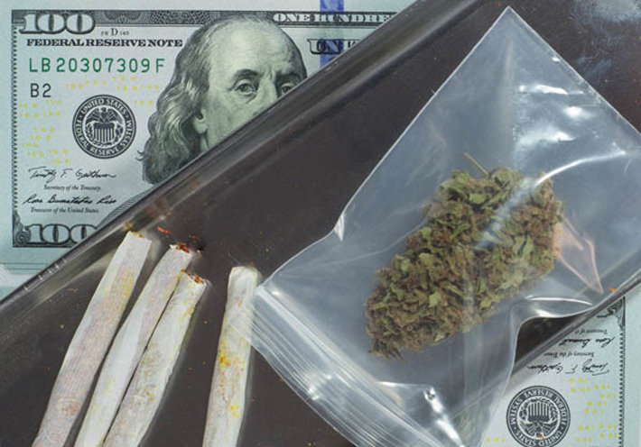 marijuana and money