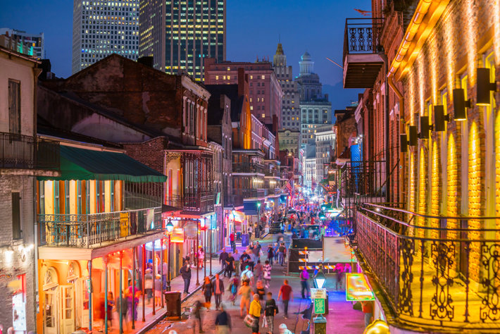 New Orleans at night